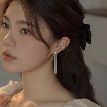 Серьги-гвоздики из цинкового сплава с кисточкой, милые, сладкие, модные, с жемчужными серьгами-гвоздиками для женщин и девушек белый