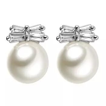 Серьги-гвоздики из циркония с мультяшным серебряным покрытием, жемчуг, элегантные пасторальные и милые серьги-гвоздики в виде стрекозы, женский стиль