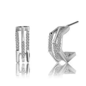 Серьги-гвоздики из цветного золота для женщин, серьги-гвоздики из стерлингового серебра, легкие, роскошные, высококлассного дизайна, темпераментные, универсальные, 14-каратные золотые серьги для девушки серебряный