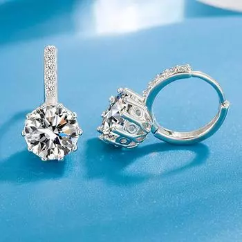 Серьги-гвоздики из декоративного камня в корейском стиле, женские модные серьги-гвоздики, легкие, роскошные, радужного цвета, с циркониевым булыжником