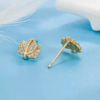 Серьги-гвоздики из настоящего желтого золота 14 карат с бриллиантами для женщин Fine Aros Mujer Oreja Orecchini, серьги из 14-каратного золота с драгоценными камнями Orecchini женские золотой