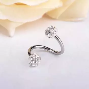 Серьги-гвоздики из нержавеющей стали, спиральные серьги-гвоздики для пирсинга уха