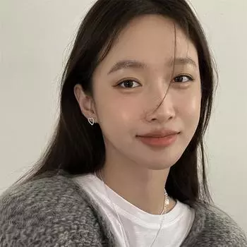 Серьги-гвоздики из полой пеньковой веревки Love, серебро 925 пробы, простая атмосфера, универсальные, с высоким чувством, модные украшения для ушей для девушек 925 silver