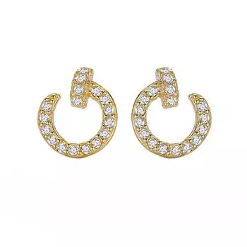 Серьги-гвоздики из серебра 925 пробы, модные круглые серьги, изысканные маленькие серьги-ивы высокого качества 925 Silver