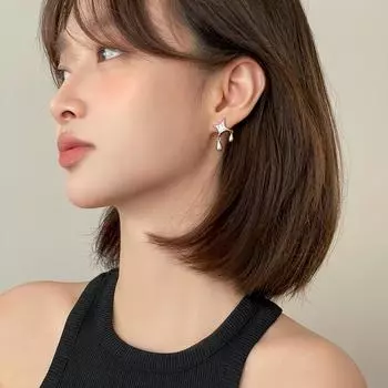 Серьги-гвоздики из серебра 925 пробы с иглами и цирконами, женские серьги премиум-класса с кисточками в форме капли воды, простые модные серьги в стиле темперамент 925 silver needle