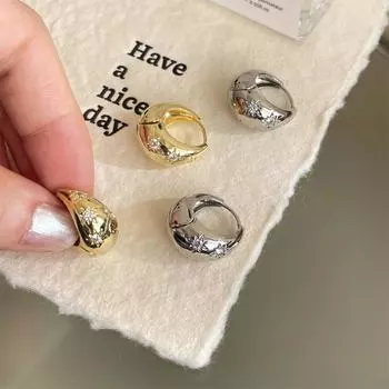 Серьги-гвоздики из серебра S99 с каплями воды и цирконием, женские простые и изысканные высококачественные украшения для ушей, темпераментные серьги с пряжкой от ветра 999 silver needle