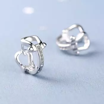 Серьги-гвоздики из стерлингового серебра 925 пробы с геометрическим рисунком для пирсинга для женщин и девочек, ювелирные изделия для помолвки, Pendientes Eh062 золотой