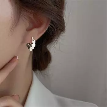 Серьги-гвоздики из стерлингового серебра 925 пробы с кисточками, круглые бусины, серьги-гвоздики для женщин, элегантные вечерние украшения на день рождения, подарок Eh372 серебряный