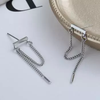 Серьги-гвоздики из стерлингового серебра 925 пробы с кисточками для пирсинга для женщин, вечерние ювелирные изделия, аксессуары для Pendientes Oorbellen Eh771