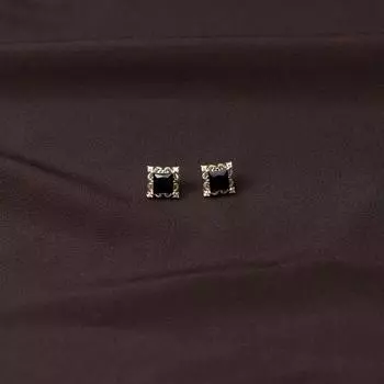 Серьги-гвоздики из стерлингового серебра 925 пробы с черным кружевом в стиле ретро, классические серьги, высококачественные серьги для женщин в стиле светской львицы 925