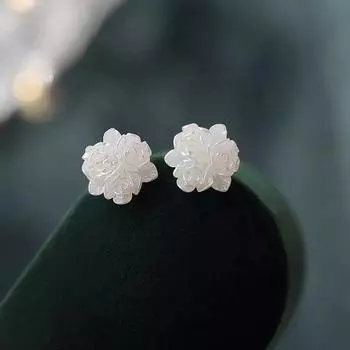 Серьги-гвоздики из стерлингового серебра 925 пробы для женщин, роскошные невесты, леди, еврейки