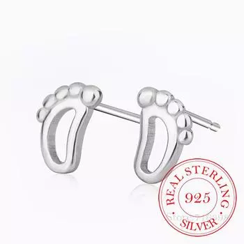 Серьги-гвоздики из стерлингового серебра 925 пробы с геометрическим рисунком для женщин, для девочек, помолвки, свадьбы, подарка на день рождения, ювелирные изделия Brincos