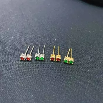 Серьги-гвоздики из стерлингового серебра S925 с изумрудами, женские, гранатовые, рубиновые, японские, мини, универсальные, студенческие, гвоздики-косточки 925