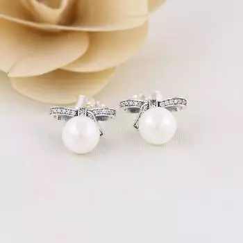 Серьги-гвоздики из стерлингового серебра S925, нежные чувства, жемчужные серьги, индивидуальные серьги, женский стиль Ins