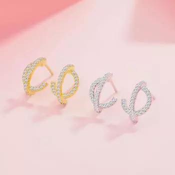 Серьги-гвоздики из стерлингового серебра S925 с бриллиантами, легкие, роскошные, изящные, темпераментные серьги 925 Silver