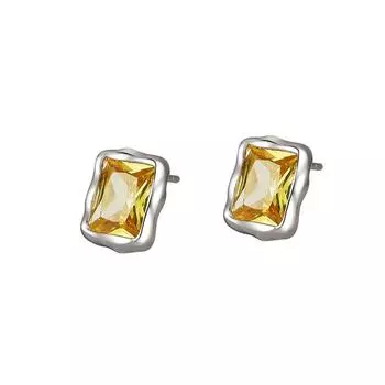 Серьги-гвоздики из стерлингового серебра с мерцающим чистым драгоценным камнем S925 для мужчин и женщин, элегантные серьги высокого класса с нишевым дизайном 925