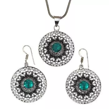 Серьги-гвоздики из стерлингового золота с голубым топазом и драгоценными камнями в лондонском стиле