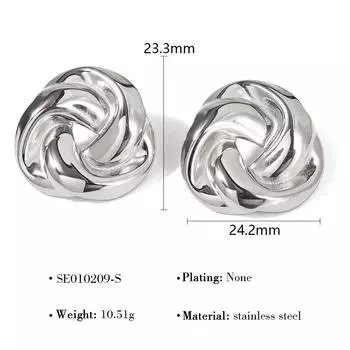 Серьги-гвоздики из титановой стали с геометрией ветра, нерегулярные, женские, не выцветают, нишевые, высококачественные, из нержавеющей стали, серьги