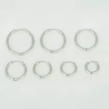 Серьги-гвоздики из титановой стали с пряжкой Trend Jewelry 2.0 * 8mm one