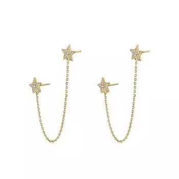 Серьги-гвоздики JMXD-Star, модные женские серьги Tide, серьги из стерлингового серебра, темперамент, атмосферные серьги высокого качества.