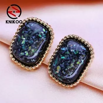 Серьги-гвоздики KNIKOO для женщин, модные серьги, ювелирные изделия для свадебной вечеринки, подарки, серьги A