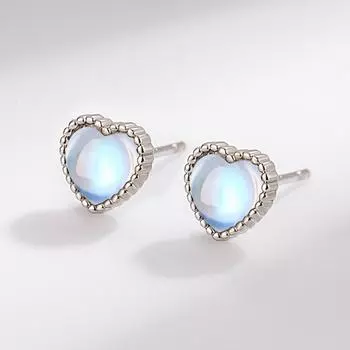 Серьги-гвоздики Love Moonstone, модные, темпераментные, легкие, роскошные, простые, высокие, чувственные