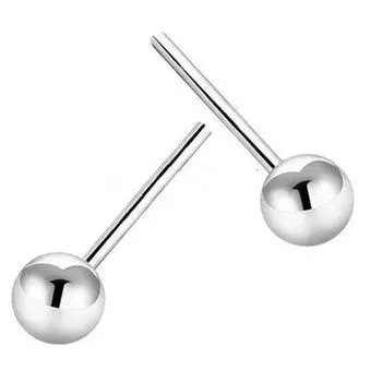 Серьги-гвоздики ручной работы с глянцевыми круглыми бусинами, Doudou, простые мини-серьги, серьги в корейском стиле 2MM