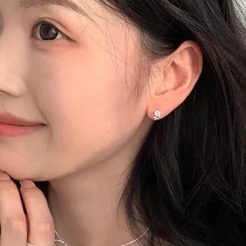 Серьги-гвоздики S925 с посеребренным покрытием, уникальный дизайн, серьги-гвоздики со звездами и цирконом, женские художественные маленькие серьги-гвоздики с бриллиантами и четырьмя звездами из свежей гавани