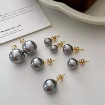 Серьги-гвоздики с австрийским жемчугом просты и изысканны, серьги Niche модны и легки, роскошны и миниатюрны.