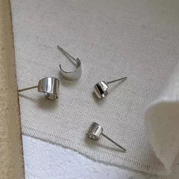 Серьги-гвоздики с блестками и геометрическим узором, женские простые мини-серьги с отверстием для ушей, летние серьги Niche