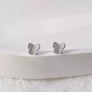 Серьги-гвоздики с бриллиантами в виде бабочек — модные, универсальные и высококачественные серьги-гвоздики — лучший выбор для новых подарков