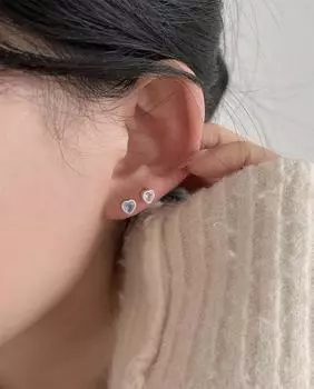 Серьги-гвоздики с цветным цирконием, женские, простые, модные, из стерлингового серебра 925 пробы, с винтовой застежкой, дизайн, модные ювелирные изделия 925 silver