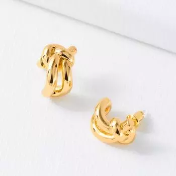 Серьги-гвоздики с французской металлической обмоткой, женские, легкие, роскошные, нишевый дизайн, чувство продвинутого темперамента, новые серебряные серьги-иглы золотой
