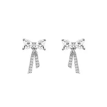 Серьги-гвоздики с кисточками из чистого серебра S999 для женщин, особый дизайн, легкие роскошные серьги из стерлингового серебра, летние кольца с цирконием 999