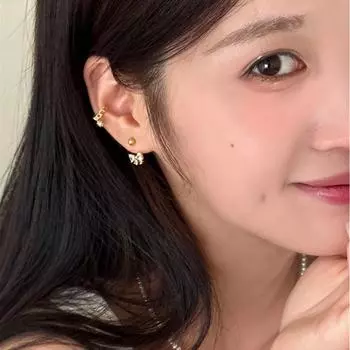 Серьги-гвоздики с подвеской-бантиком из серебра 925 пробы с цирконами, женские изысканные простые серьги-гвоздики с цирконами, серьги премиум-класса 925 silver needle