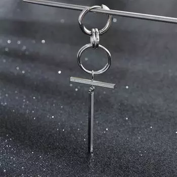 Серьги-гвоздики с подвеской в виде шила, мужские серьги-клипсы, серьги-кресты, серьги-кольца, висячие серьги steel-Hoop earring