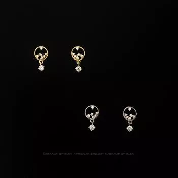 Серьги-гвоздики с полыми каплями воды из стерлингового серебра 925 пробы с женской нитью, инкрустированные цирконием, гибкие, изысканные, особый интерес, легкие, роскошные серьги 925