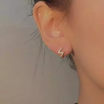 Серьги-гвоздики с пряжкой для ушей женские простые легкие роскошные микро-инкрустированные цирконием маленькие круглые серьги темпераментные серьги