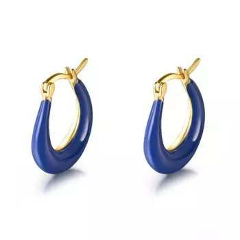 Серьги-гвоздики с пряжкой из синего клея, маленькие, толстые, легкие, роскошные, серьги для прокалывания ушей, которые не нужно снимать во время сна