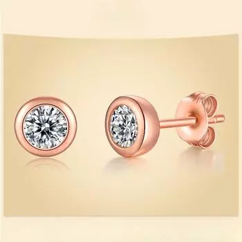 Серьги-гвоздики с пузырчатой текстурой из муассанита, простые серебряные серьги S925, серебряные ювелирные серьги 50 points * 2