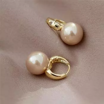 Серьги-гвоздики с жемчугом для женщин, темпераментные серьги-капли, корейский стиль, ювелирные изделия, аксессуары, дизайн, чувство индивидуальности, минималистичная атмосфера, подарки 6