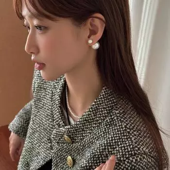 Серьги-гвоздики с жемчугом в стиле ретро, легкие, роскошные, изысканные, высококачественные, серебряные, игольчатые серьги, простые, модные, китайские, новогодние серьги 925 silver needles