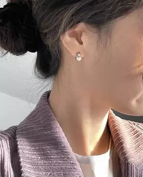 Серьги-гвоздики с жемчугом, женские, простые, легкие, роскошные, темпераментные, серебряные, 925 пробы, изысканный дизайн, высокое чувство, украшения для холодных ушей
