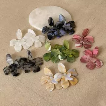 Серьги-гвоздики Super Fairy Ink Big Flower, женские, ретро, нишевые, преувеличенные, элегантные, универсальные серьги