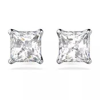 Серьги-гвоздики Swarovski Stilla Attract с родиевым покрытием и цирконием 5430365 для женщин белый