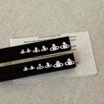 Серьги-гвоздики Sweet And Cool Wind Planet с циркониевым жемчугом, легкие, роскошные, чувственные, изысканные, индивидуальные, уникальные, универсальные серьги