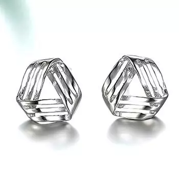 Серьги-гвоздики Темперамент Женские украшения для ушей Милые рифмованные серьги-гвоздики Ювелирные изделия Женские украшения Белое покрытие Ювелирные изделия