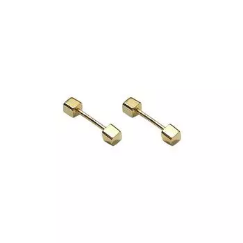 Серьги-гвоздики в форме куба - простое, персонализированное, модное и универсальное украшение для женщин