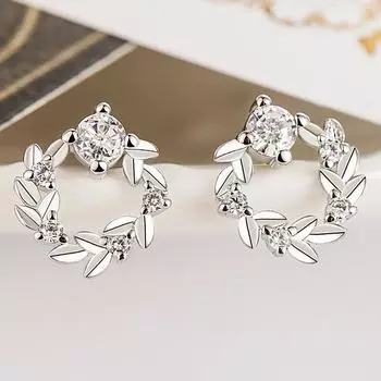 Серьги-гвоздики в форме листа, простые серьги Minority Leaves Mori Style, свежие, компактные, темпераментные листья