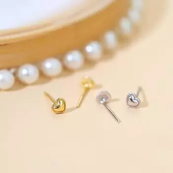 Серьги-гвоздики в форме сердца и креста из стерлингового серебра 925 пробы, асимметричные, маленькие, для женщин, модные, повседневные, ювелирные изделия, подарки, новые поступления S-E1304